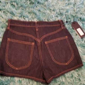 nwt women's indigo rag & bone elle jean shorts